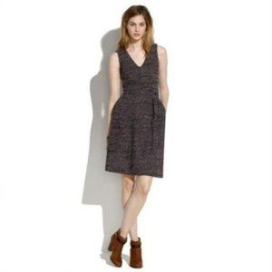 Madewell Terrace Twill Tweed Knit Sleeveless Dress - Medium - Pockets!